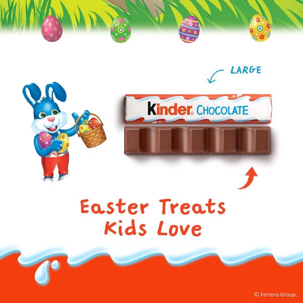 Kinder Chocolate, 18 Four Count Packs, Milk Chocolate Bar with Creamy Milky Filling, Individually Wrapped Candy, Stocking Stuffers for Kids, 1.8 oz Each - Image 4