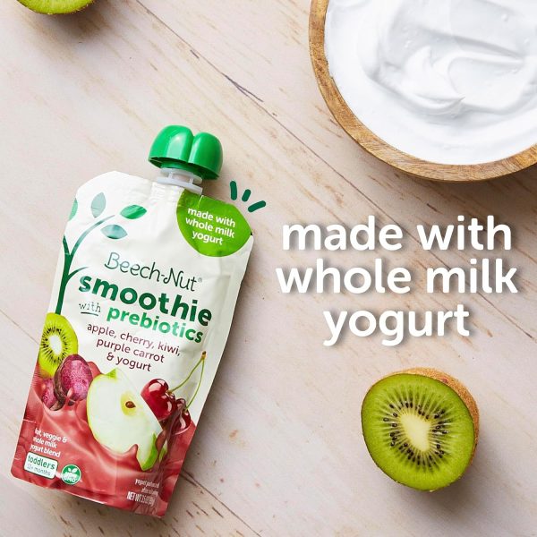 Beech-Nut Toddler Smoothies Variety Pack, Yogurt Smoothies with Prebiotics, Baby & Toddler Food Pouches, 3.5 oz (18 Pack)  Everything Else - Image 22