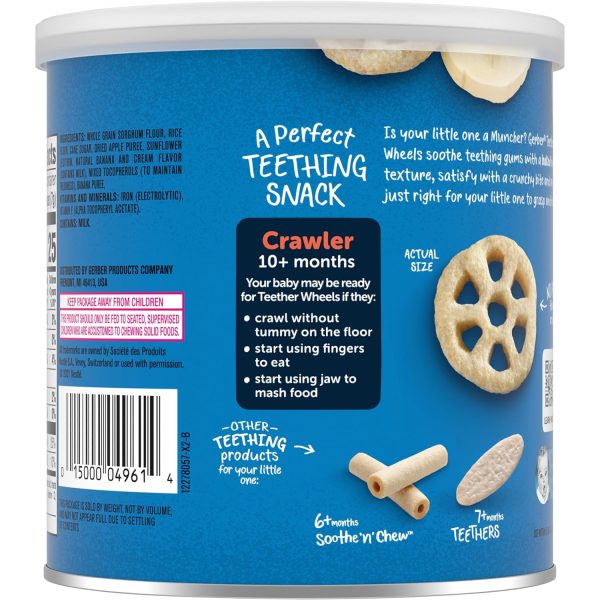Gerber Snacks for Baby Teethers, Gentle Teething Wafers, Strawberry Apple Spinach, 1.7 Ounce, 12 Count Box (Pack of 6)  Everything Else - Image 25