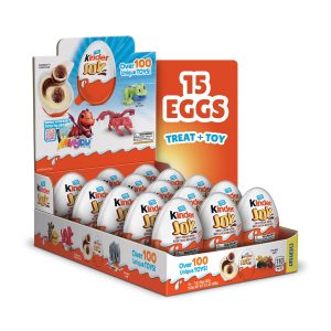 Kinder Joy Eggs, Bulk 15 Count, Holiday Treat Plus Toy, Sweet Creams and Chocolatey Wafer Bites, Stocking Stuffer for Kids, Individually Wrapped, 10.5 oz  Grocery & Gourmet Food