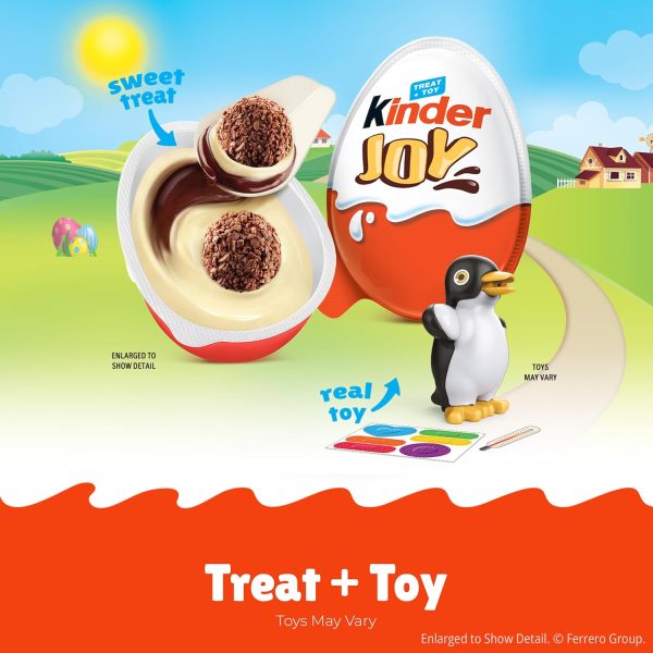 Kinder Joy Eggs, Bulk 15 Count, Holiday Treat Plus Toy, Sweet Creams and Chocolatey Wafer Bites, Stocking Stuffer for Kids, Individually Wrapped, 10.5 oz  Grocery & Gourmet Food - Image 19