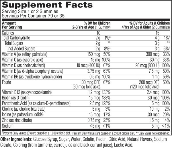 OLLY Kids Multivitamin Gummy Worms, Overall Health and Immune Support, Vitamins and Minerals A, C, D, E, Bs and Zinc, Chewable Supplement, Sour Fruit Punch, 45 Day Supply (70 Count)  Health & Household - Image 8