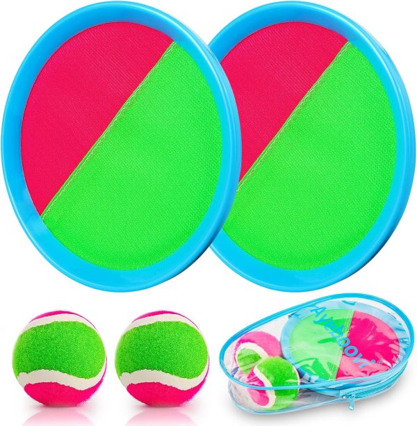 Ayeboovi Kids Toys Toss and Catch Ball Set with 6 Paddles 3 Balls Outdoor Games for Kids Beach Pool Yard Games Toys for 3-12 Years Old Boys Girls Kids Adults Family Birthday Valentine Easter Gifts  Toys & Games - Image 16