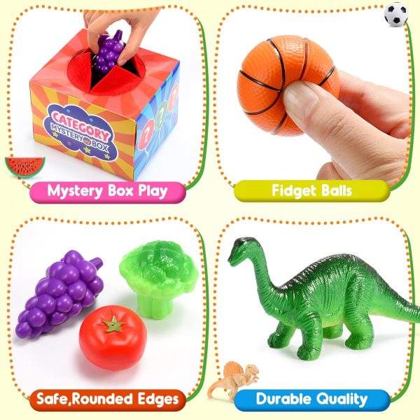 58Pcs Sensory Learning Toys for 2 3 4 5 6 Year Old Boys Girls,Fun & Educational Sorting Toys with Mystery Box,Preschool Montessori Toys for Kids Toddlers 2-4 3-5 Birthday Gifts Easter Basket Stuffers  Toys & Games - Image 5