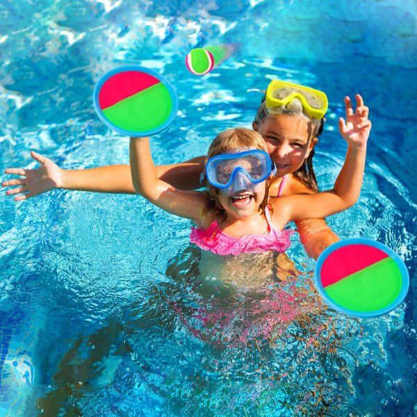 Ayeboovi Kids Toys Toss and Catch Ball Set with 6 Paddles 3 Balls Outdoor Games for Kids Beach Pool Yard Games Toys for 3-12 Years Old Boys Girls Kids Adults Family Birthday Valentine Easter Gifts  Toys & Games - Image 19