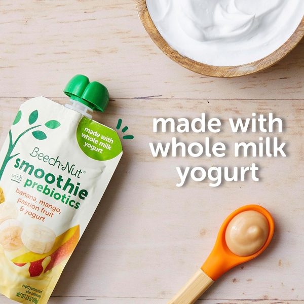 Beech-Nut Toddler Smoothies Variety Pack, Yogurt Smoothies with Prebiotics, Baby & Toddler Food Pouches, 3.5 oz (18 Pack)  Everything Else - Image 4