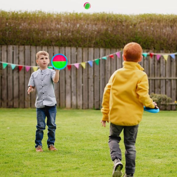 Ayeboovi Kids Toys Toss and Catch Ball Set with 6 Paddles 3 Balls Outdoor Games for Kids Beach Pool Yard Games Toys for 3-12 Years Old Boys Girls Kids Adults Family Birthday Valentine Easter Gifts  Toys & Games - Image 14