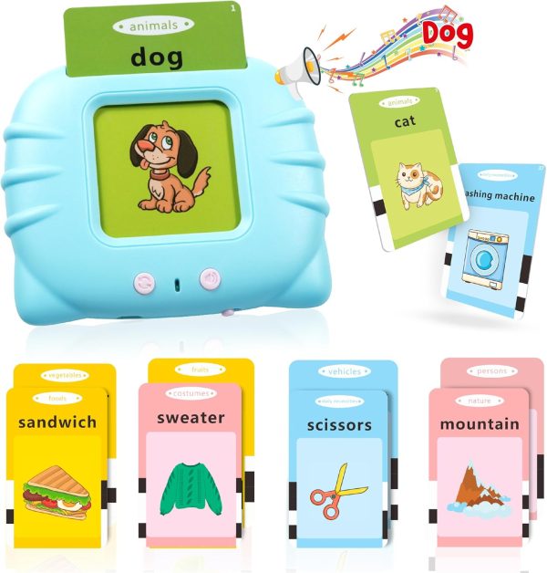 QuTZ Toddler Toys for 2 3 4 5 Year Old Boys and Girls, Autism Sensory Toys for Autistic Children, Learning Montessori Toys, Speech Therapy Toys, 224 Sight Words Talking Flash Cards  Toys & Games