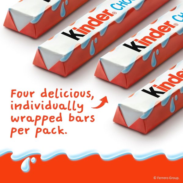 Kinder Chocolate, 18 Four Count Packs, Milk Chocolate Bar with Creamy Milky Filling, Individually Wrapped Candy, Stocking Stuffers for Kids, 1.8 oz Each - Image 25