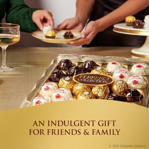 Ferrero Rocher, 48 Count, Premium Gourmet Assorted Hazelnut Milk Chocolate, Dark Chocolate and Coconut Chocolates, Chocolate Gift Box, 18.2 oz  Grocery & Gourmet Food - Image 5
