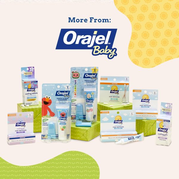 Orajel Baby Cooling Tablets for Teething with Vitamin D, 100 Quick Dissolve Tablets,White  Baby - Image 6