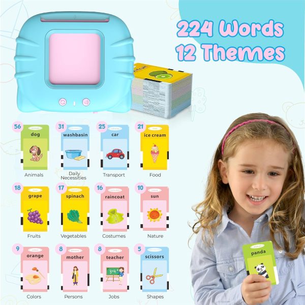 QuTZ Toddler Toys for 2 3 4 5 Year Old Boys and Girls, Autism Sensory Toys for Autistic Children, Learning Montessori Toys, Speech Therapy Toys, 224 Sight Words Talking Flash Cards  Toys & Games - Image 2