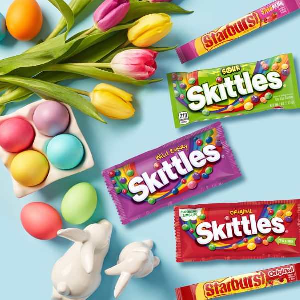 SKITTLES & STARBURST Assorted Candy Variety Pack for Holidays, Gifts, Parties, Candy Assortment, 37.05 oz (30 Count) Bulk Box  Skittles: Grocery & Gourmet Food - Image 21