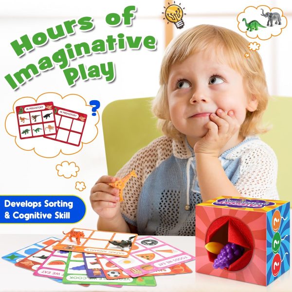 58Pcs Sensory Learning Toys for 2 3 4 5 6 Year Old Boys Girls,Fun & Educational Sorting Toys with Mystery Box,Preschool Montessori Toys for Kids Toddlers 2-4 3-5 Birthday Gifts Easter Basket Stuffers  Toys & Games - Image 4