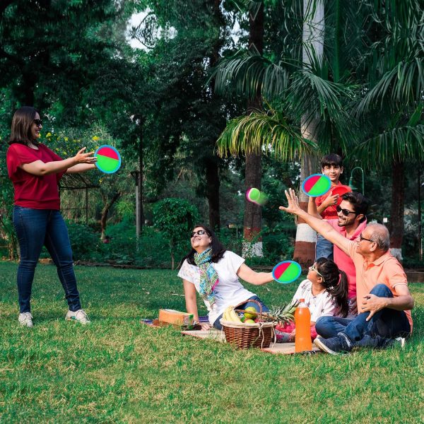 Ayeboovi Kids Toys Toss and Catch Ball Set with 6 Paddles 3 Balls Outdoor Games for Kids Beach Pool Yard Games Toys for 3-12 Years Old Boys Girls Kids Adults Family Birthday Valentine Easter Gifts  Toys & Games - Image 11